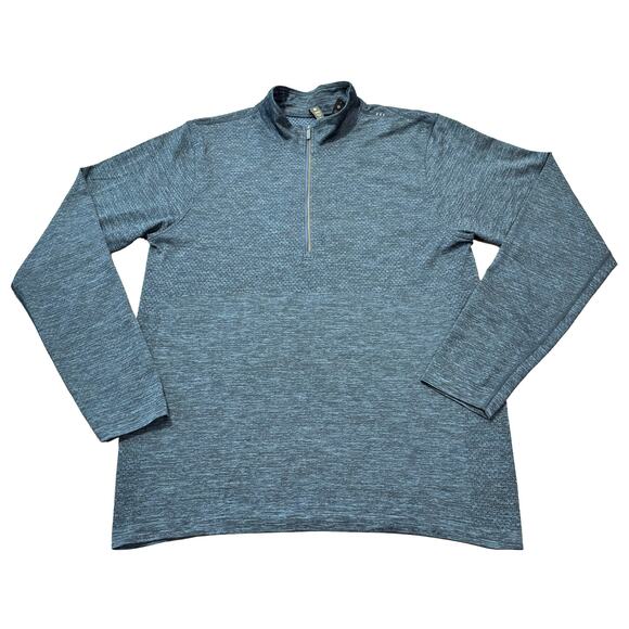 Lululemon Men’s L 1/2 Zip Long Sleeve Pullover Navy Blue Training Running Shirt - Picture 1 of 11
